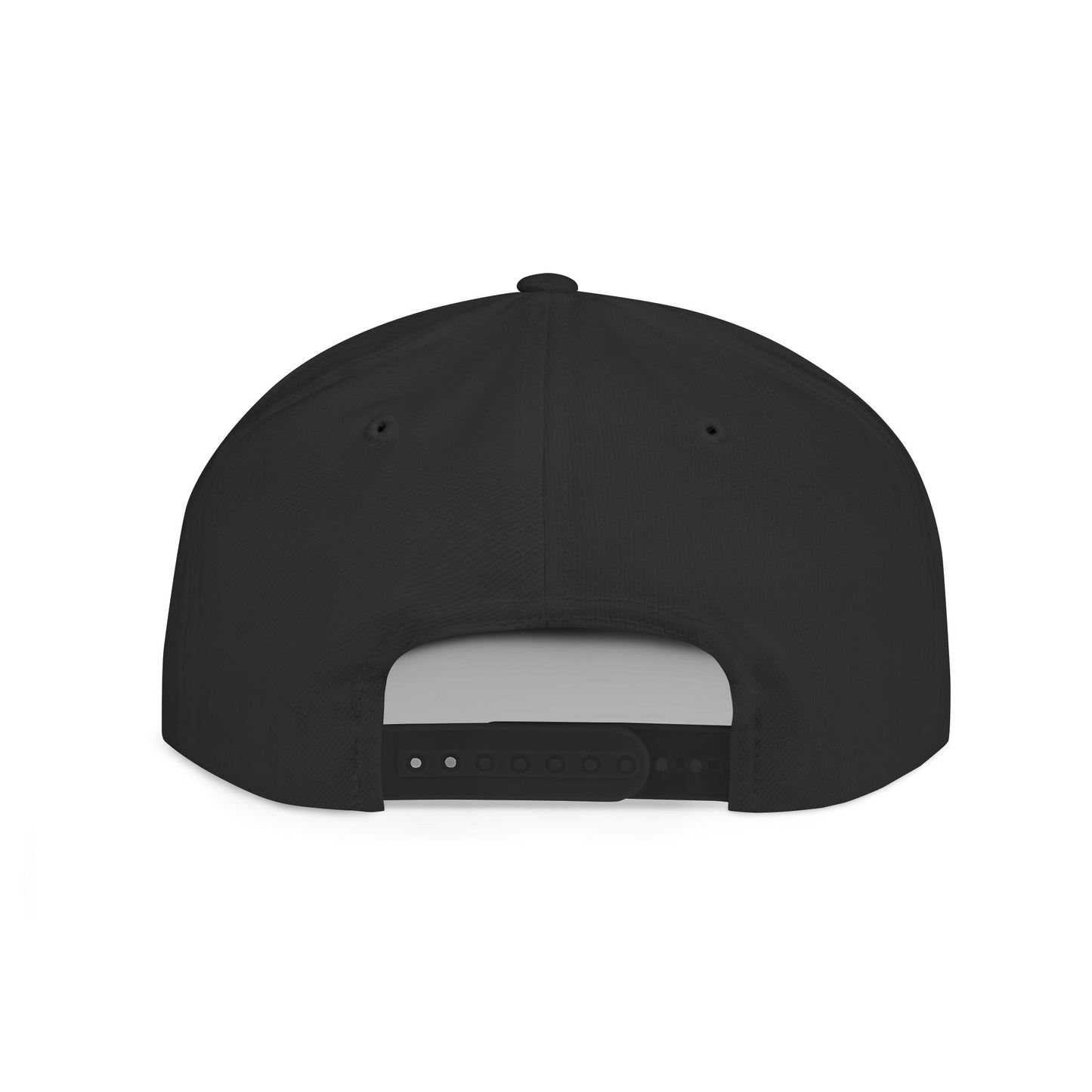 Skull Flame Flat Bill Snapback Hat — "Eadite Live Everywhere" Retro Streetwear