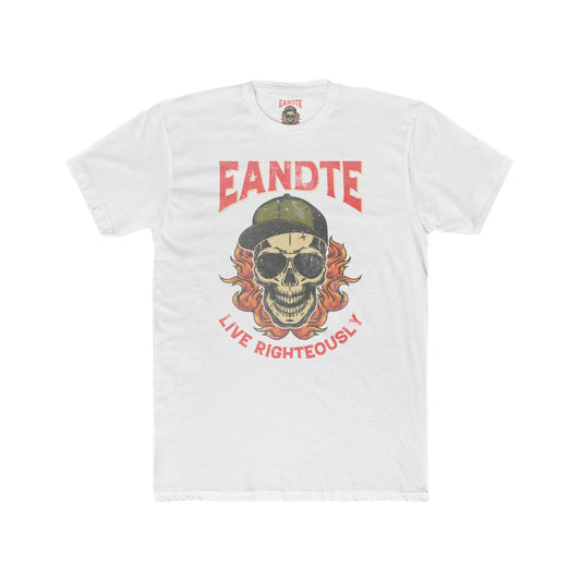 EANDTE Graphic Tee — Retro Collegiate Style Cotton T-Shirt