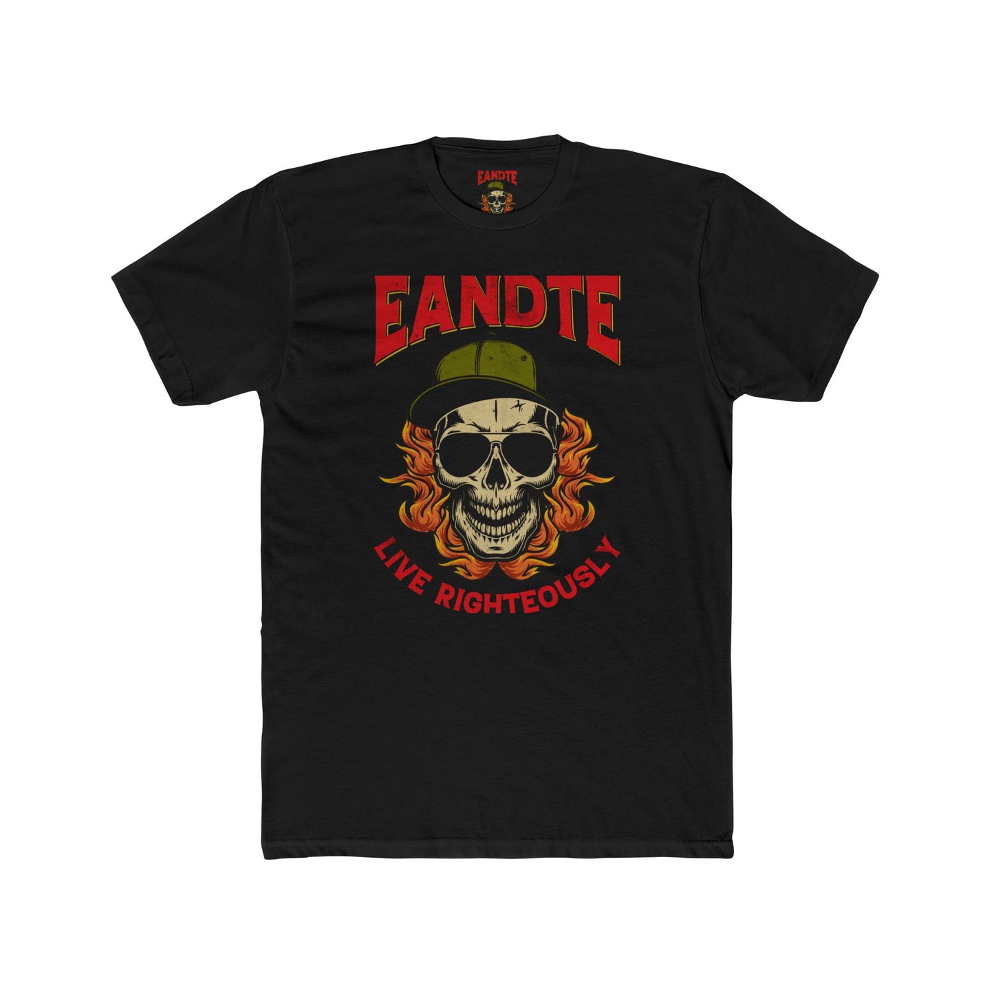 EANDTE Graphic Tee — Retro Collegiate Style Cotton T-Shirt