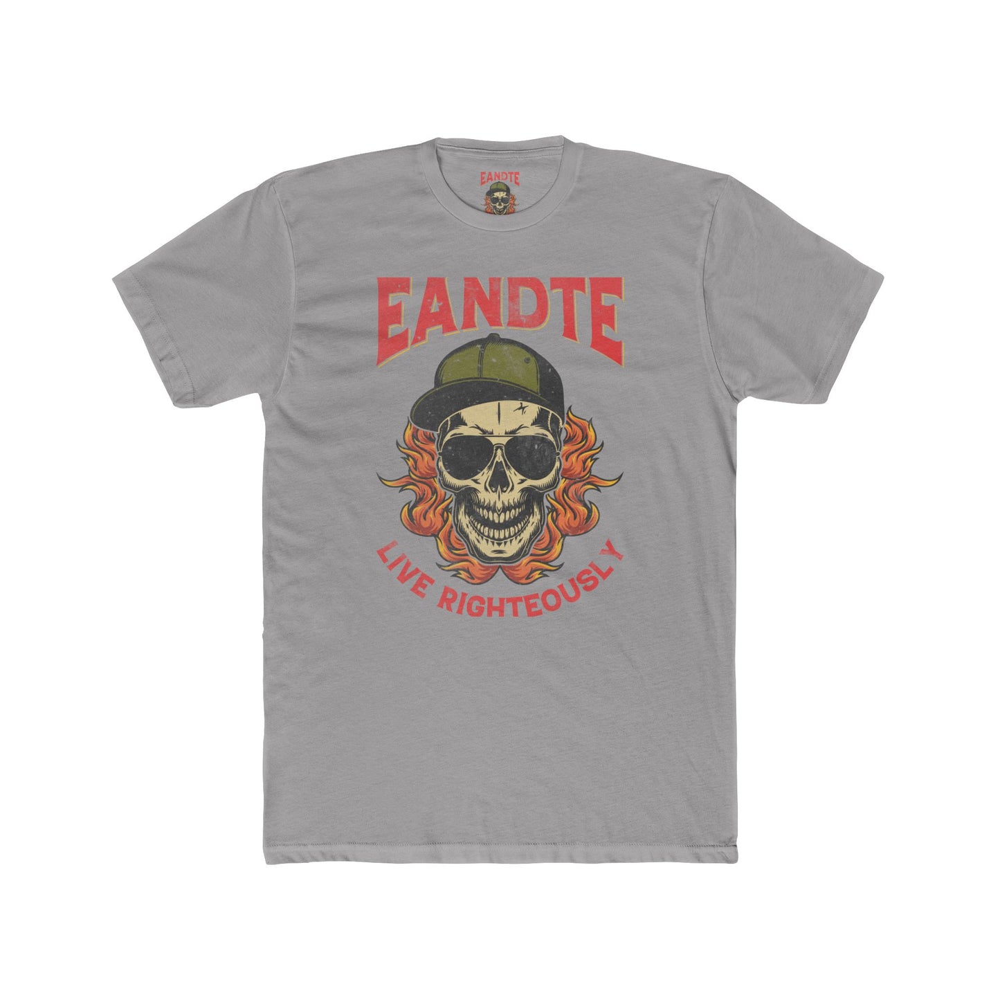 EANDTE Graphic Tee — Retro Collegiate Style Cotton T-Shirt