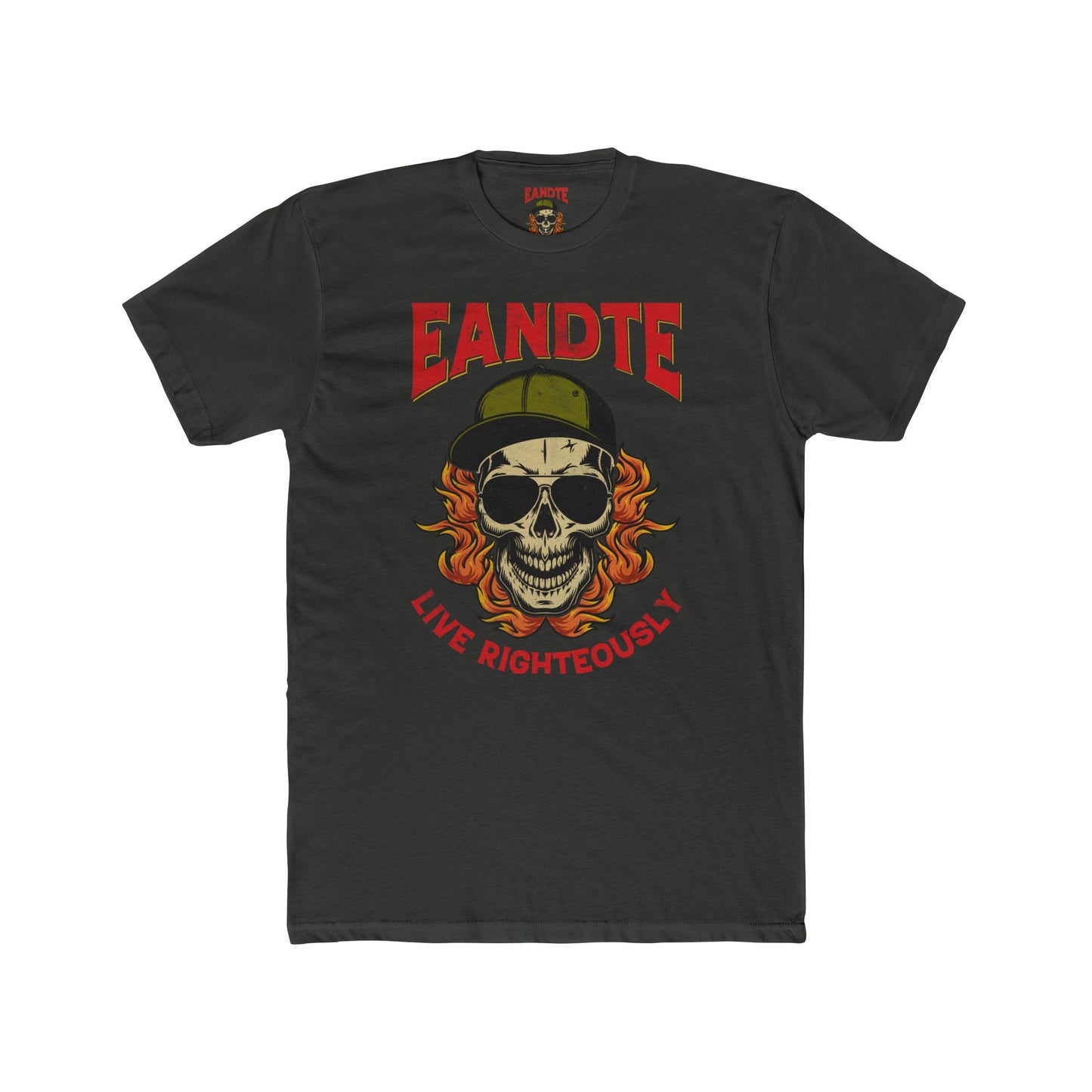 EANDTE Graphic Tee — Retro Collegiate Style Cotton T-Shirt