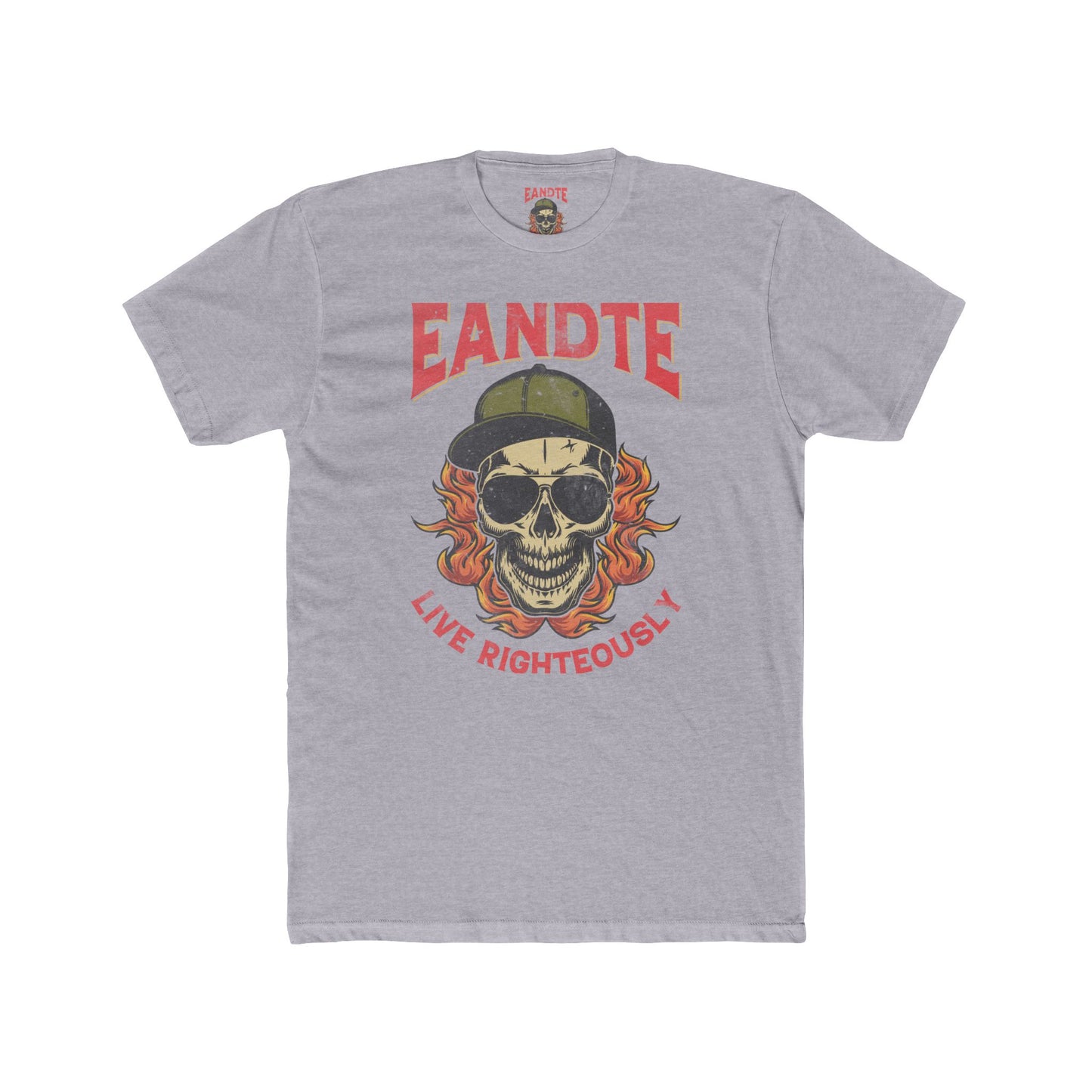 EANDTE Graphic Tee — Retro Collegiate Style Cotton T-Shirt